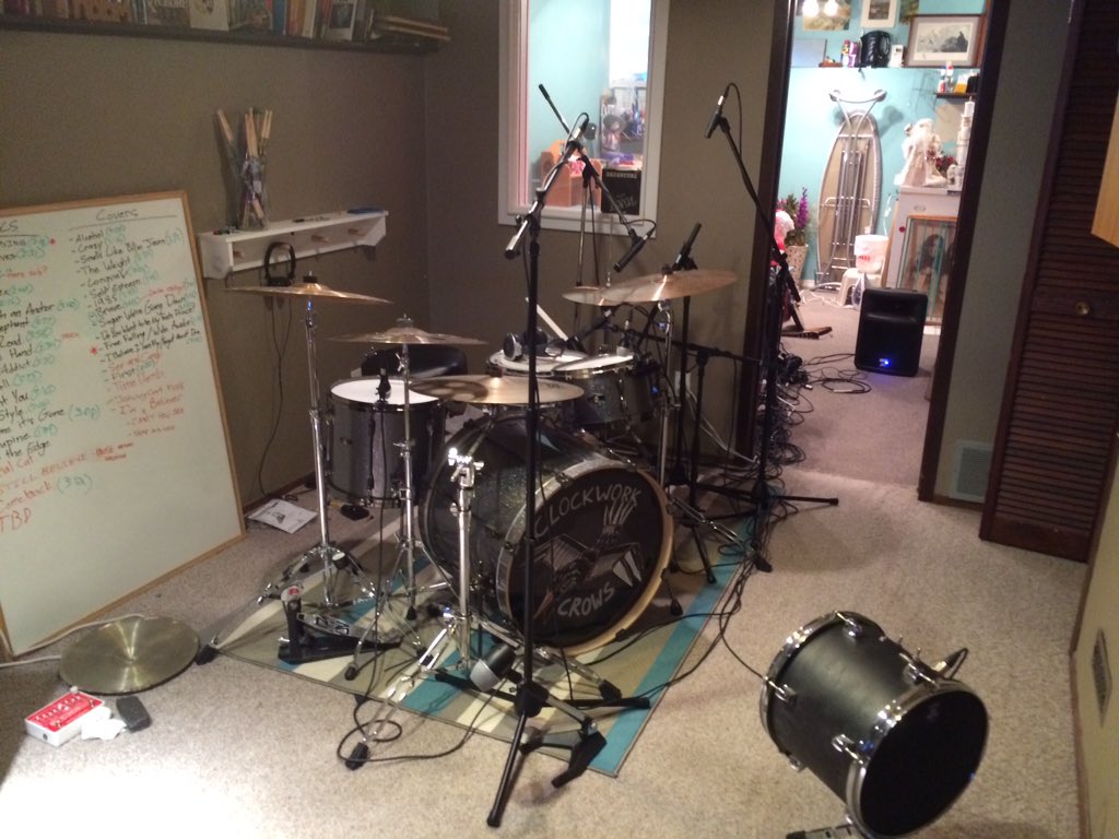 ClockworkCrows's tweet image. recording in progress #staytuned #indieyyc