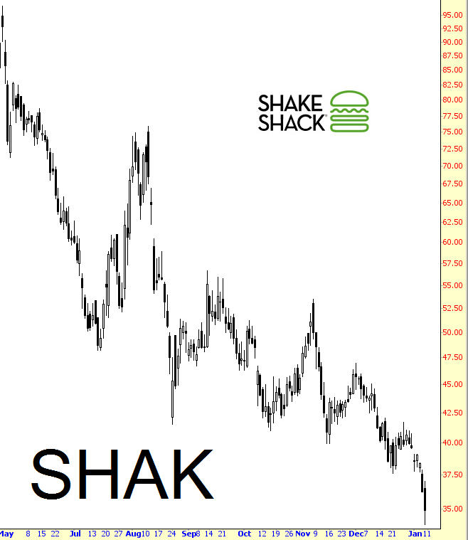 SlopeOfHope's tweet photo. $SHAK Shake Shack IPO, which is pretty typical for recent history #profitfromfailure https://t.co/Oso2miFhrf