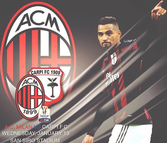 MILAN CARPI Diretta Rai TV Streaming Calcio Live Coppa Italia del 13 01 2016