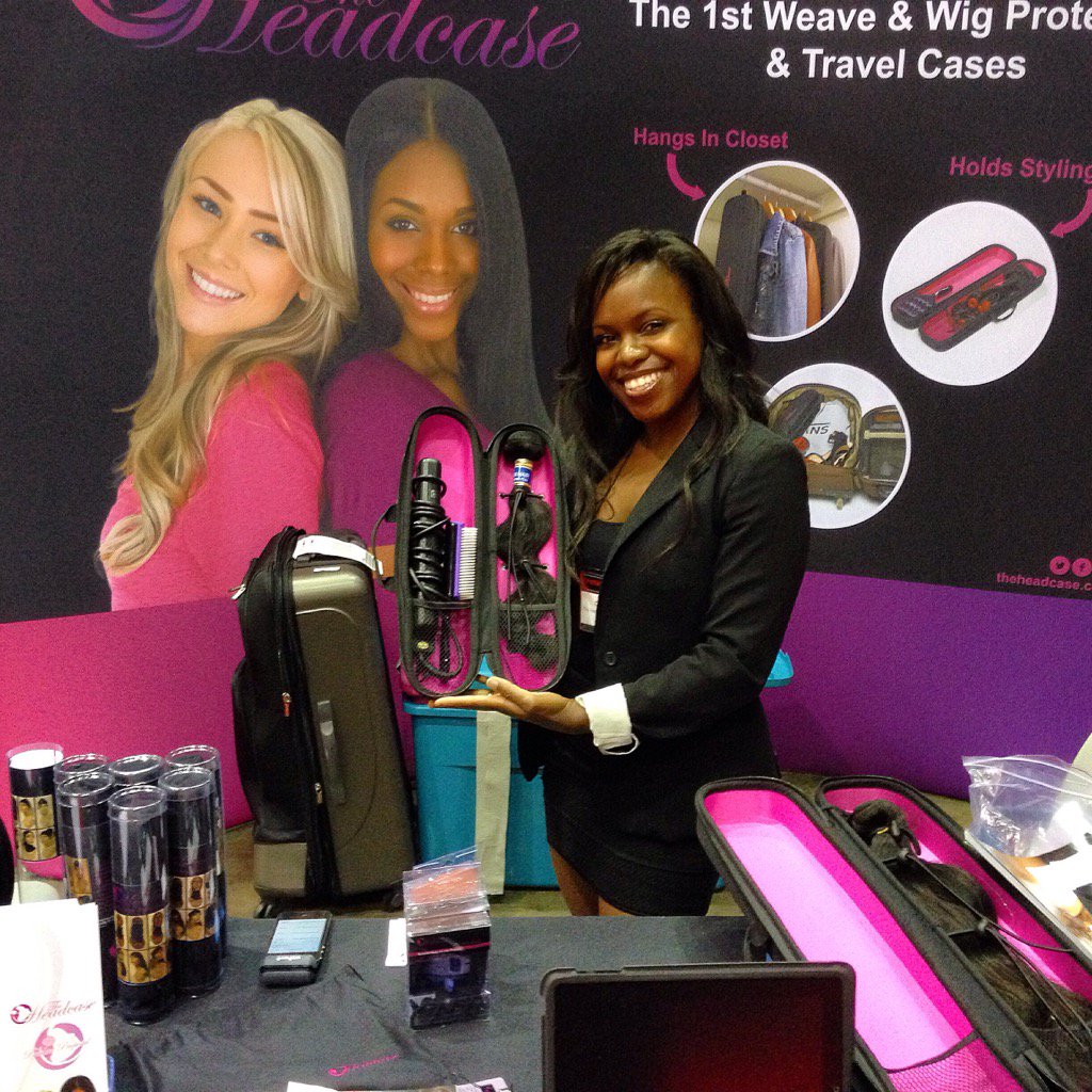GetTheHeadcase's tweet image. Finally, a #hair #beauty #travel case that works! #holds style &amp;amp; #curl while on the go! #stylist #hairextensions