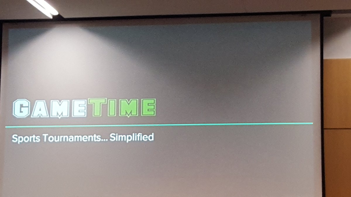 WorkLifePurpose's tweet photo. Third-up: GameTime! Technology-based real-time notifications for parents whose kids are in sports.@QCForward #CSW8 https://t.co/HV2DONl28e
