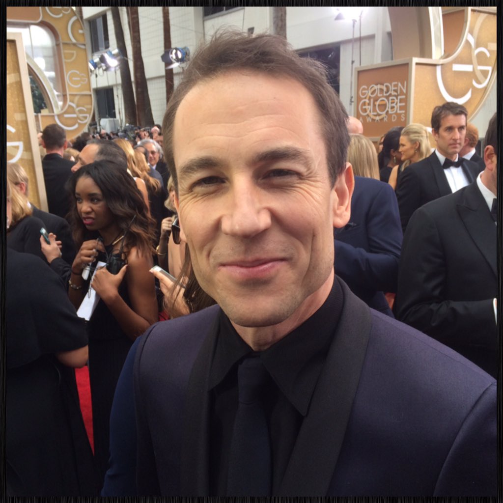 jolielash's tweet image. Yay! @goldenglobes nominee @TobiasMenzies stopped by to chat. #Outlander cc: @mrsamagax