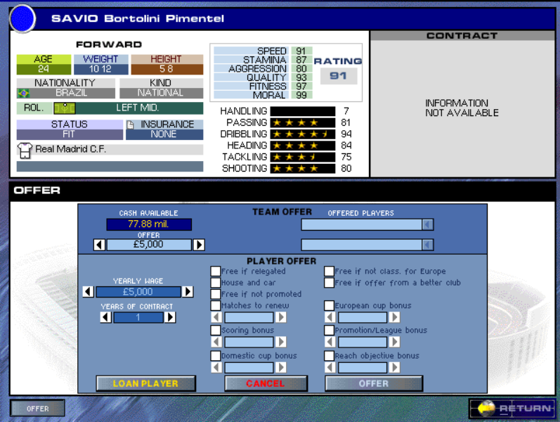 Professor_Marlo's tweet photo. @premier_manager Sávio the Blond Devil of Gávea (Flamengo's Stadium) in PM99 https://t.co/ULOPgbgbzq