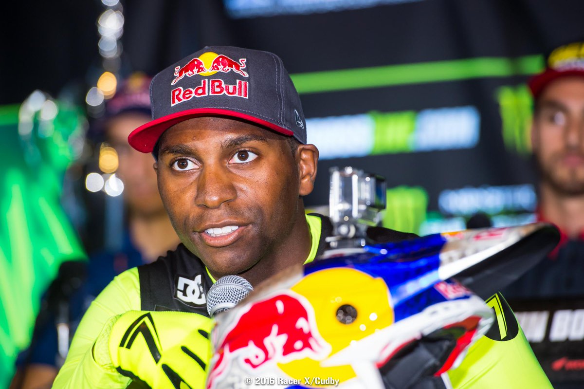 racerxonline's tweet photo. Suzuki says that James Stewart is currently "day to day" for Round 2 in San Diego. https://t.co/W7FNO5FjEw https://t.co/HOstuL8sNz