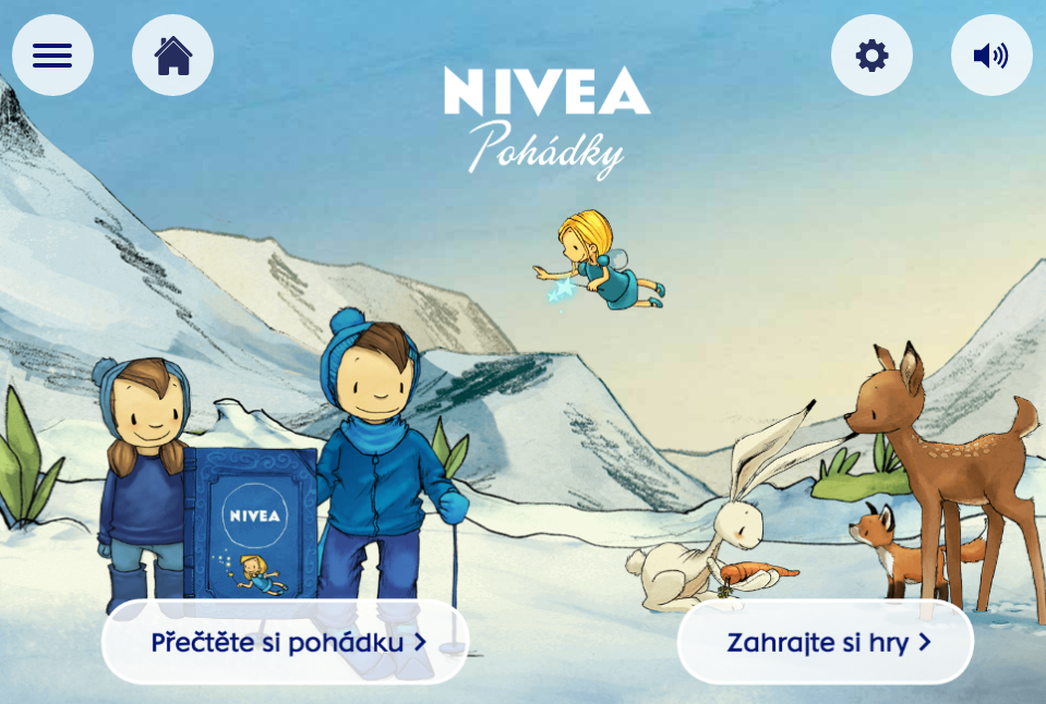 jurajguran's tweet photo. Nivea sa vyhrala, krásne spracovaná microsite s rozprávkami a hrami #predeti #pohadky #hry https://t.co/FHYNgE4epY https://t.co/BJO83ZPyUx