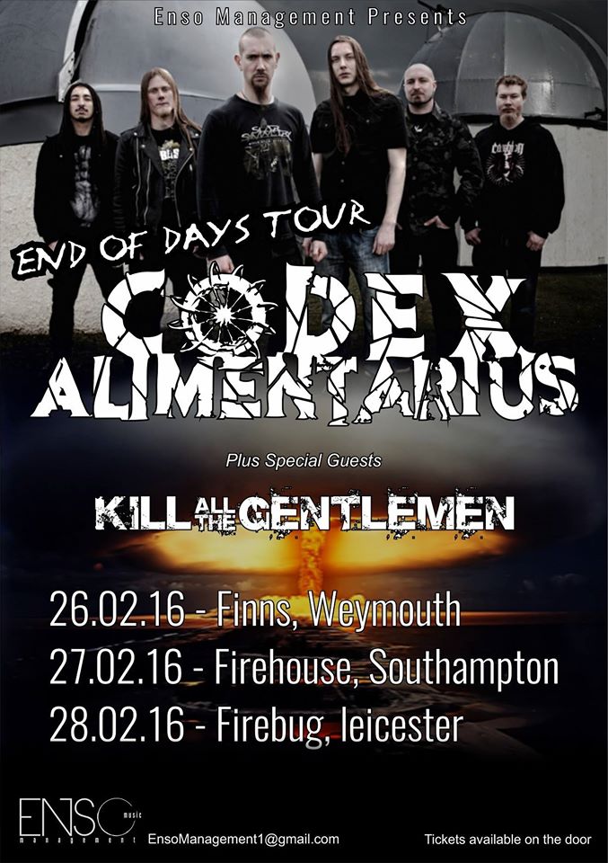 CodexTheMasses's tweet photo. @katgtheband &amp; #codexthemasses Feb 2016 UK Tour! #EnsoMusicManagement https://t.co/33usLwa8iG