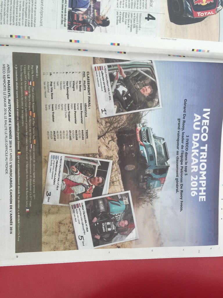 allardkalff's tweet photo. Nice #iveco ad in @lequipe today. https://t.co/6KgenoBA8L