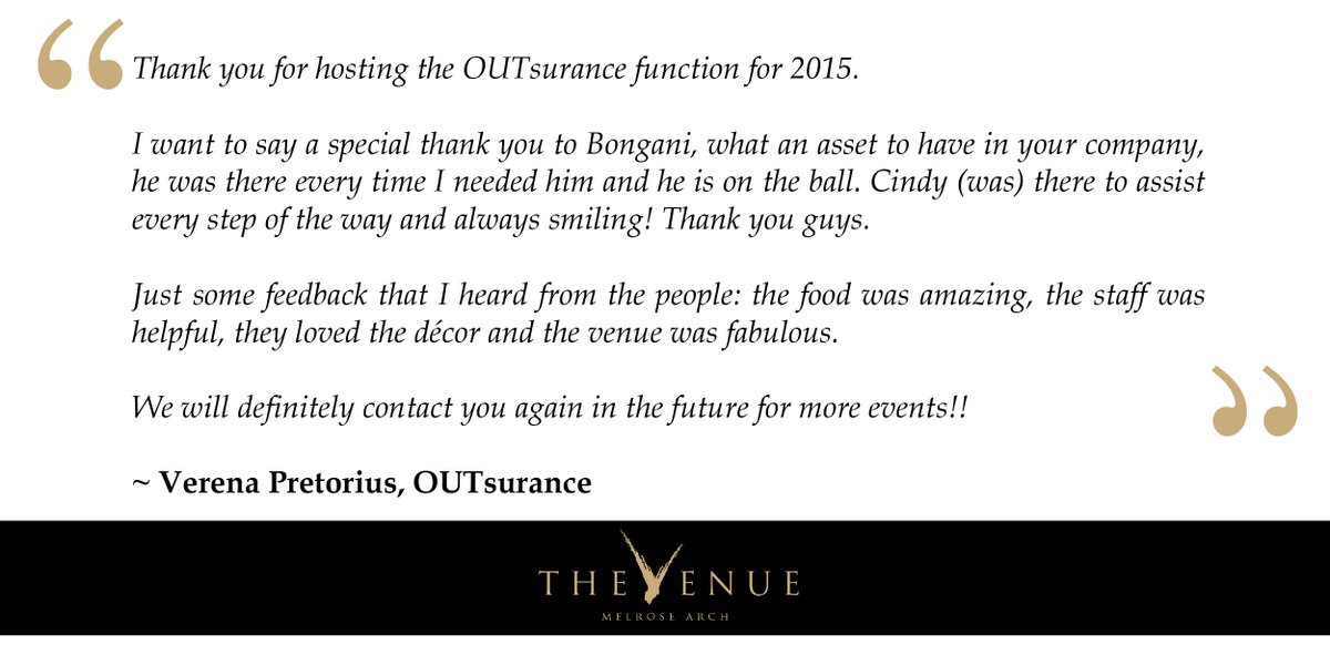 We always love to receive positive feedback from our clients, it means we are doing our job right! #TVMA #feedback