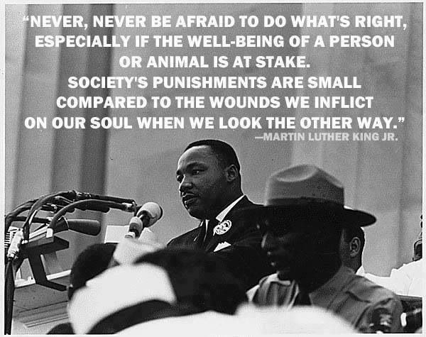 "Hate is too great of a burden to bear...." Happy MLK Day. Always fight against injustice. #MLKDay