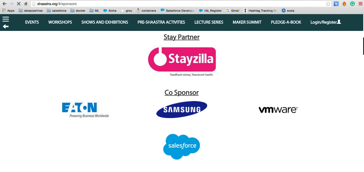 rajdeepdua's tweet image. @salesforce is sponsoring IIT Madras @reachIITM @ShaastraIITM techfest @SalesforceDevs #iitmsfdc