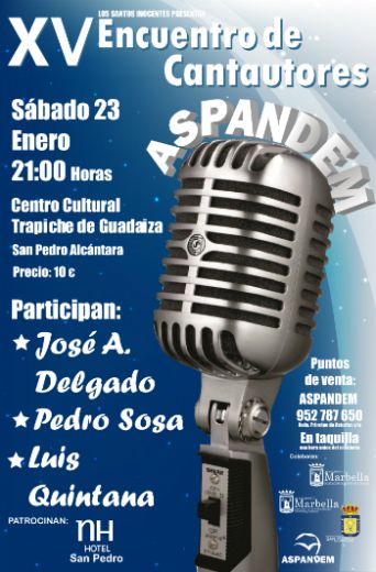 marbellasanpedr's tweet photo. XV ENCUENTRO DE CANTAUTORES
https://t.co/Xyl8VmG6l9
@TDMalaga @andaluciaparais @SPAemprende @Apymespa @ace_musica https://t.co/BcjfHAiEL7