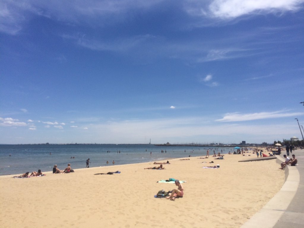 BreChitt's tweet photo. St Kilda today☀️ https://t.co/m0JQlB3kT5