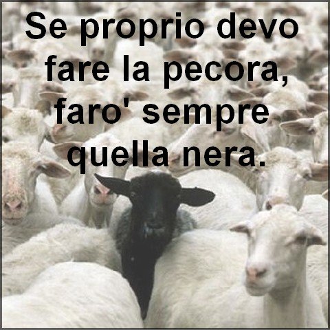 Lilyth85's tweet image. Sempre e comunque..... #pecoranera  #blackorwhite #ithinkdifferent #beyourself #pensierocritico