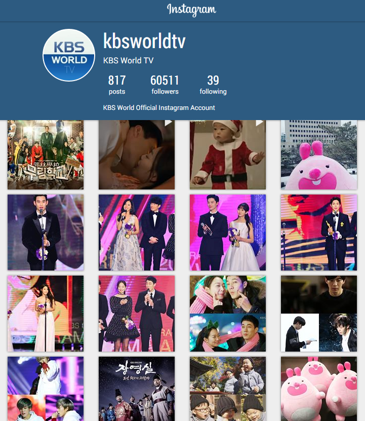 KBS WORLD TV on Twitter "Find kbsworldtv in your Instagram and follow