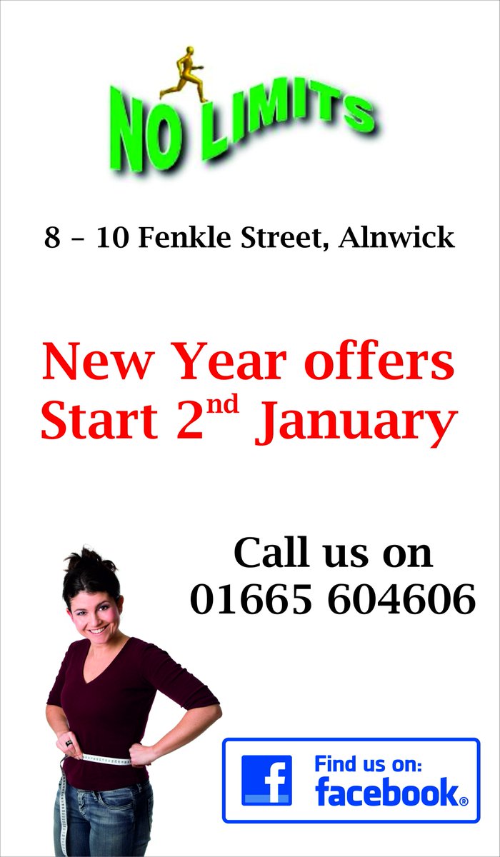 Good morning from all here at No Limits Alnwick. Come and join in the fun #gym #weightloss #health #fitness