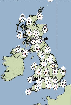 AnglersWeather's tweet photo. A cold week but the temperature will be up a bit on Friday with winds from the South West ~ https://t.co/a6k6Bg6Qq7