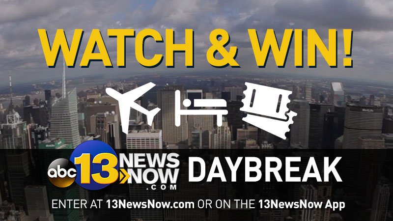 13HSSports's tweet photo. CONTEST TIME! Watch 13News Now at Daybreak all week for chance to win trip to NYC!  Details: https://t.co/yOy5wLTuQW https://t.co/2KlxDE8zUg