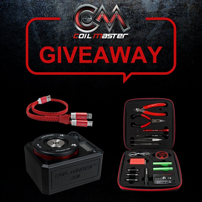 coilmasteruk's tweet image. Attention!Once the followers reach 1800, Coil Master UK Giveaway Kick Start! PLS ask vapers to follow me#coilmaster