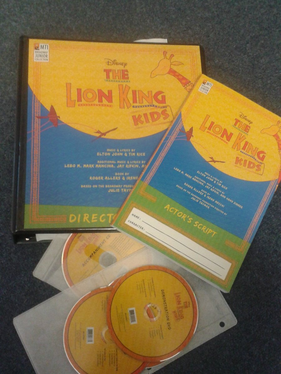 Lion king materials are great and being well used! Excited about the Lower School play!