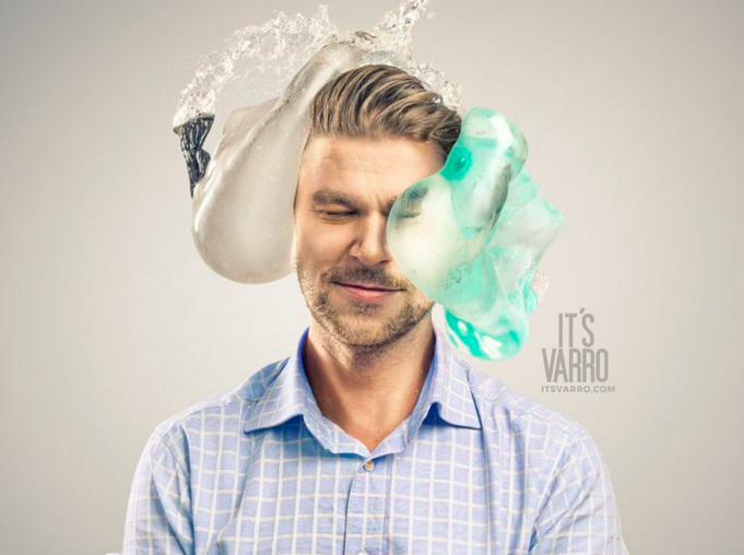 Andreas Varro went viral worldwide with his humor #condomchallenge portraits - see them on https://t.co/4h3BUAixd5 https://t.co/70OLAzG3wy