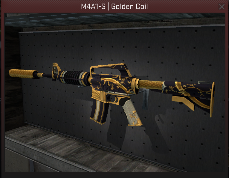 Save 26% on this FT M4A1-S Golden Coil for $19.50 http://allskins.net/item/...