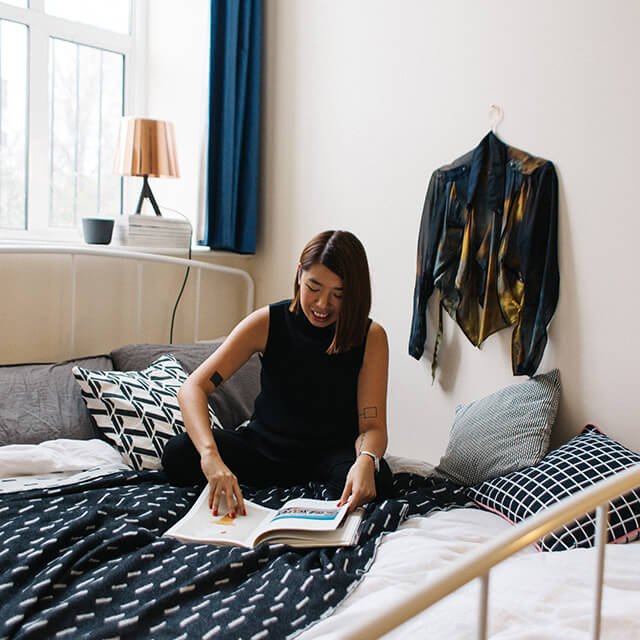 When @ASOS interviewed me in my flat, thanks <a href="/lucyalicemorris/">Lucy Morris</a> for the lovely feature! likes.asos.com/26911/louisa-l…