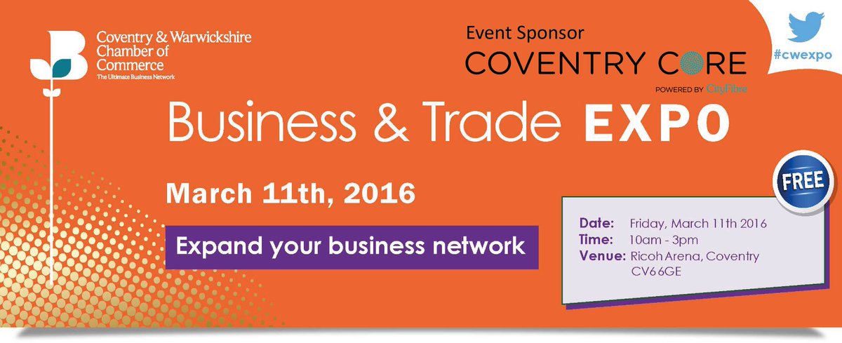 cwchamber's tweet image. 8 weeks to go &amp;amp; only 30 stands left for our #cwexpo. Don't miss out. Book your stand today cwexpo.co.uk