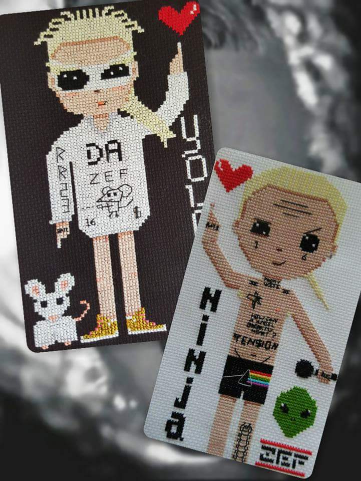 DevilAshess's tweet photo. Matching yin-yang set!! Hand made by @KyrieJayGilmont @_prawn_star_ @zef_alien_,  check it out xxx https://t.co/yhKFH96EA7