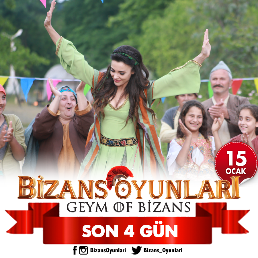 Vizyona adım adım.. SON 4 GÜN!. 
#BizansOyunları, 15 Ocak'ta sinemalarda. youtu.be/rc05M96oFCM