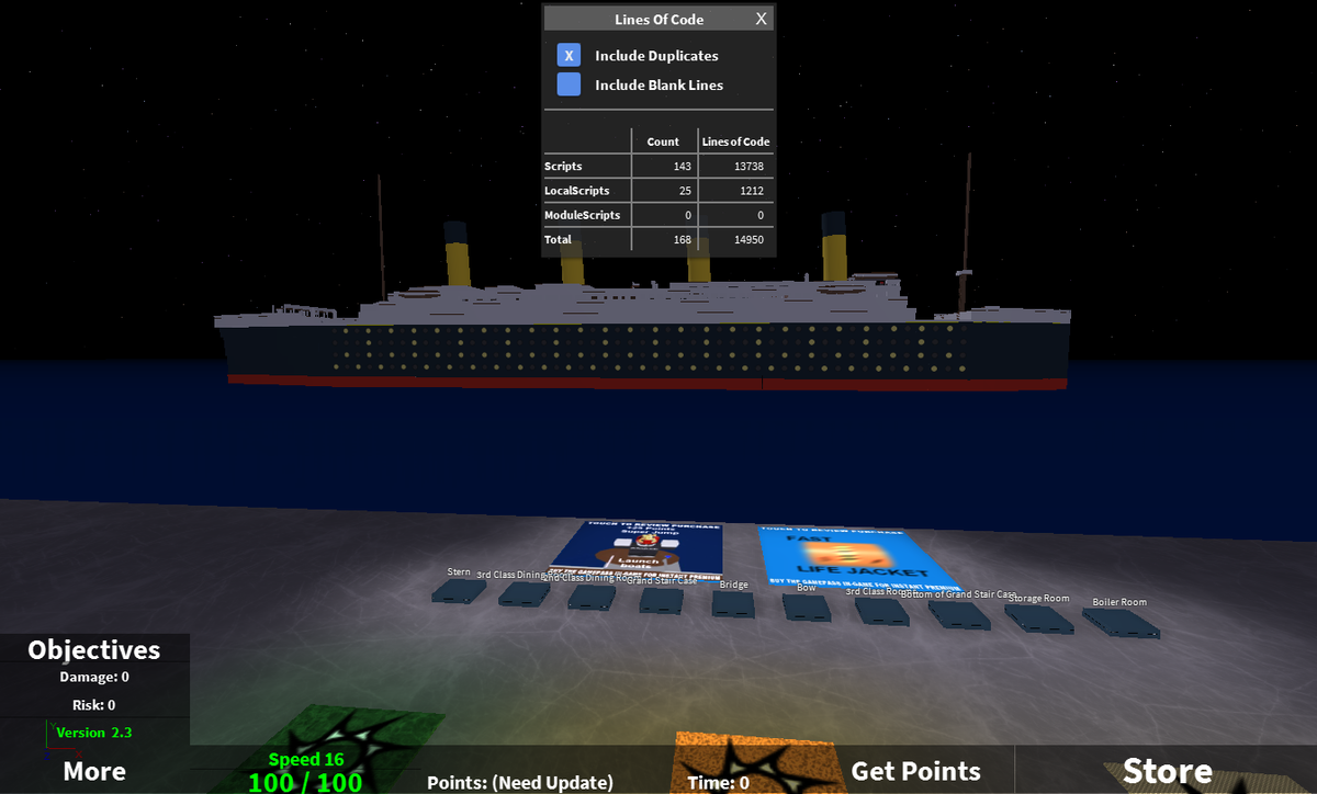 Amaze On Twitter Roblox Titanic Vs Robloxtitanichd All Code Without Any Roblox Made Gear Https T Co Cv3i7jowjh - roblox titanic roblox