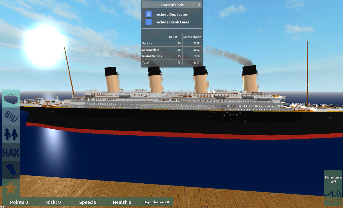 Amaze On Twitter Roblox Titanic Vs Robloxtitanichd All - titanic in roblox how to get points