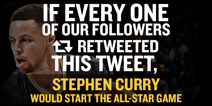 warriors's tweet photo. You know the drill, #DubNation.

Stephen Curry #NBAVote https://t.co/LHhx4U4Efr