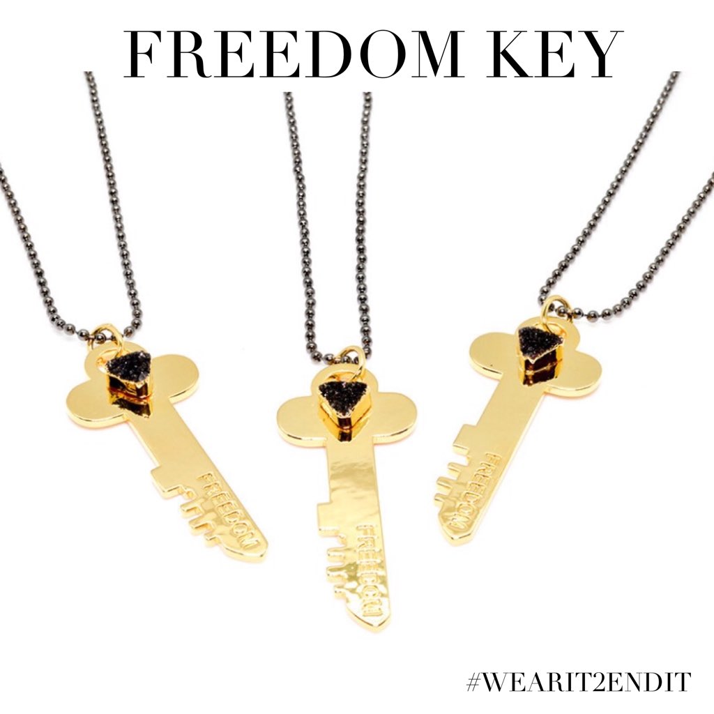 mishellcarranza's tweet photo. #FREEDOM // All proceeds from our key will be donated to our partnered organizations to end human trafficking #endit https://t.co/dNVP7yaumo