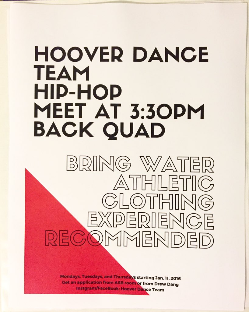 HooverDance's tweet photo. Are you guys ready for conditioning tomorrow?! Be prepared with water and athletic clothing! https://t.co/YtNLvgXsno