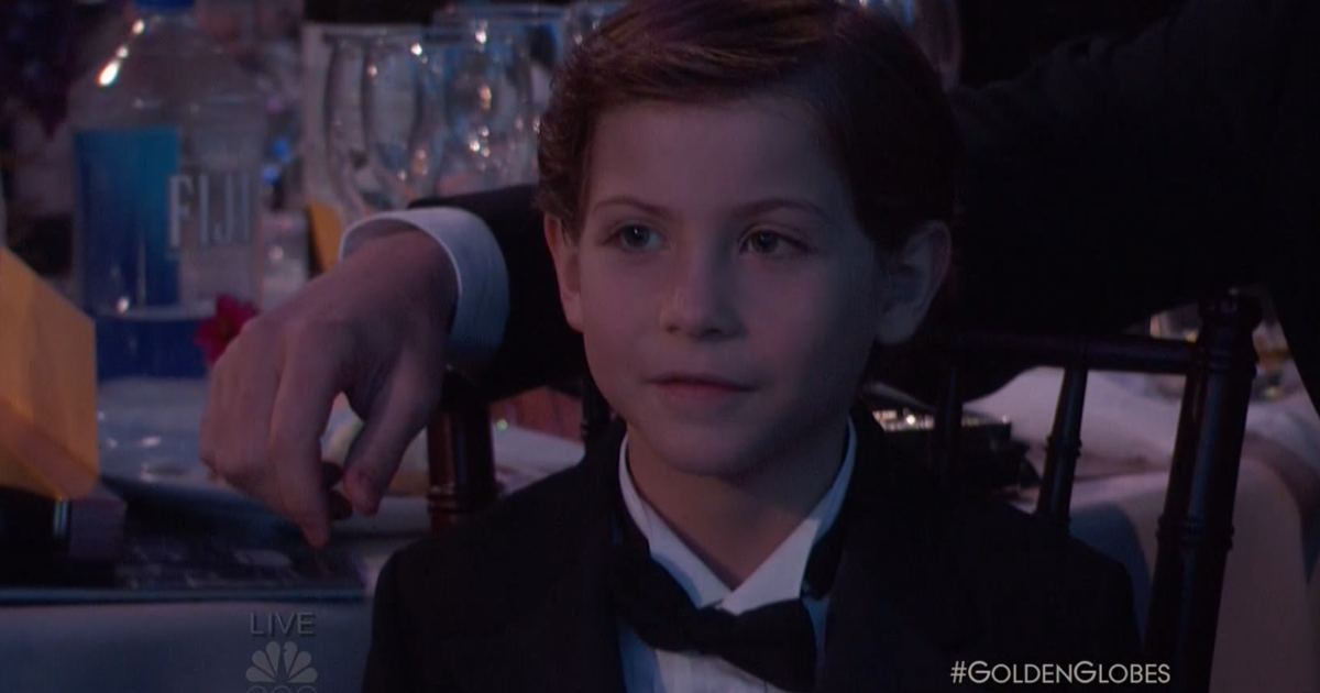 people's tweet photo. Moment of appreciation for the adorable @JacobTremblay #GoldenGlobes https://t.co/8fkXMjmKRE
