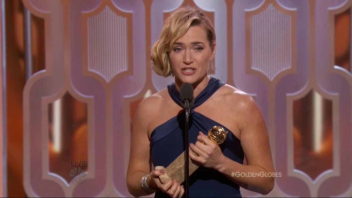 nbc's tweet image. They finally got their happy ending! #GoldenGlobes