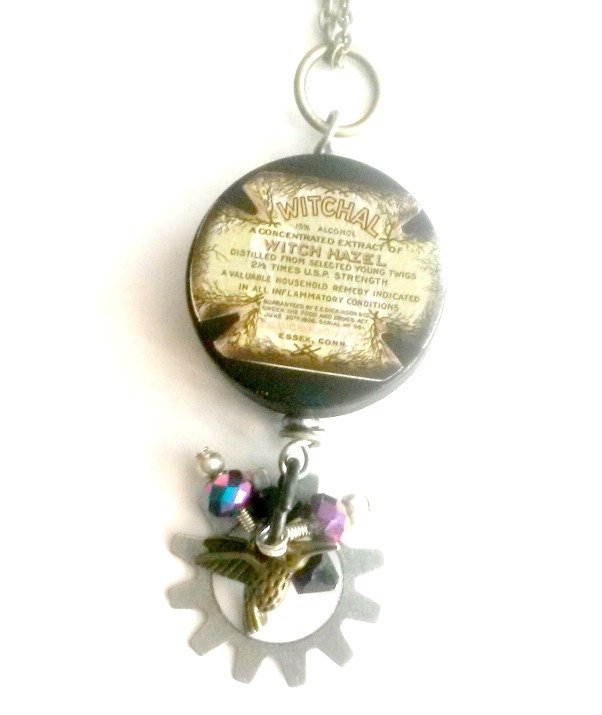 Witch Hazel Locket Treasure Box Necklace Steampunk Stas… etsy.me/1LViHcm #jewelryonetsy #HummingbirdNecklace