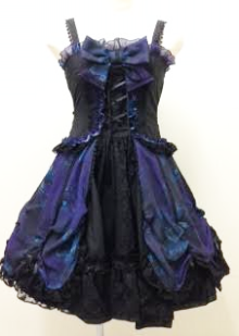 ◇h.NAOTO Blue Rose JSK(ブルーローズのジャンパースカート)◇ ブルー