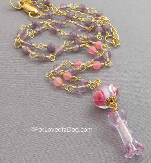 ForLoveofaDog's tweet photo. Amethyst dog bone necklace. On sale! #FebruaryBirthday #ValentinesDay #dogjewelry #OOAK https://t.co/vBdjIEMA8z https://t.co/mZRdyNoDgD