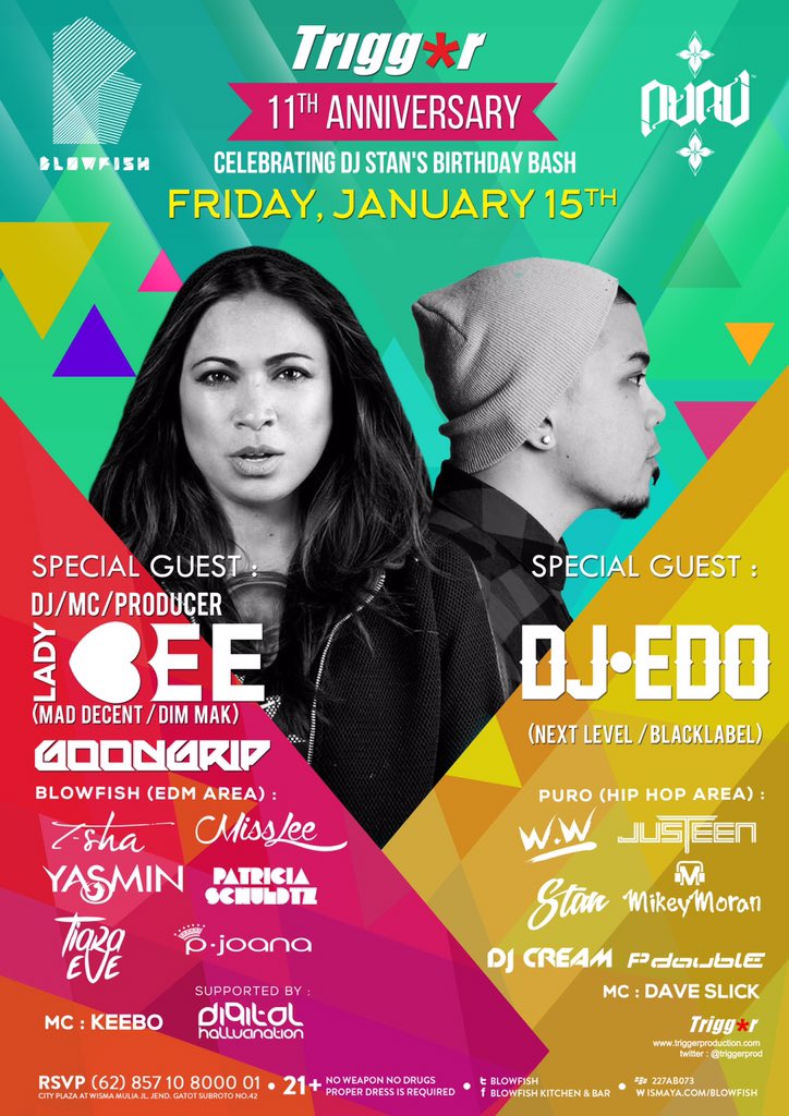 ladybeeofficial's tweet image. This Friday my first time in Club Blowfish Jakarta really excited 🙌 #Indonesia #LadyBee