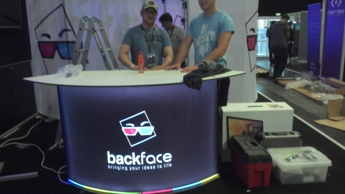 podexhibitions's tweet photo. We're busy creating Exhibiton Lightbox Pods in 2016 like these for @backfacestudios at #insomnia55 #GadgetShowLive https://t.co/njCZiBSt4h