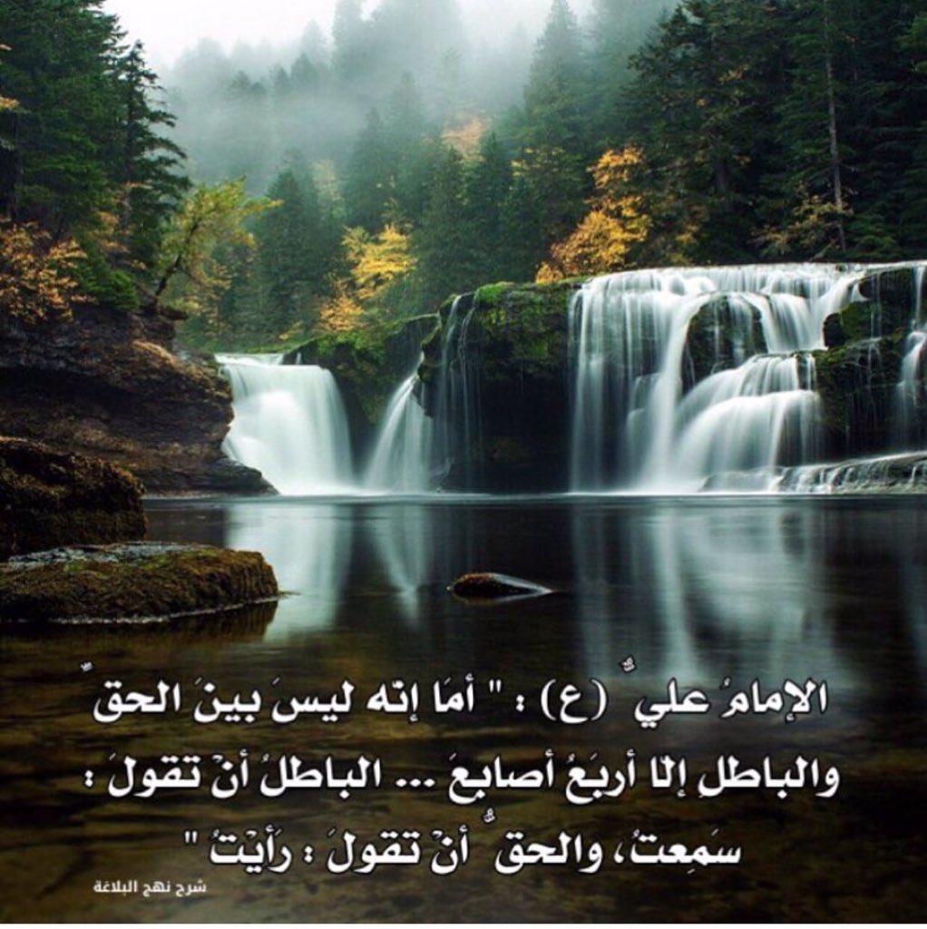 الإمام علي (ع) أما إنه ليس بين الحق والباطل إلاأربع أصابع ... الباطل أن تقول :سمعت والحق أن 
تقول رأيت