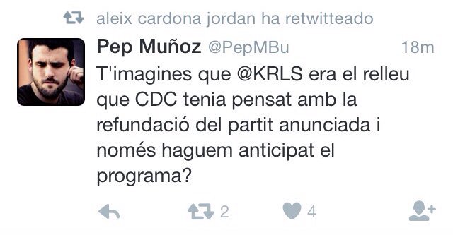.<a href="/PepMBu/">Pep</a> A nosaltres, com a assemblea d'<a href="/Arran_jovent/">Arran</a>, la CUP no ens representa. No volem anticipar refundació CDC!