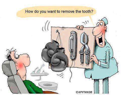 DentalHubAU's tweet photo. Because dentists always give you options #dentaljokes #lol #laughatott https://t.co/FsvhJg0MLL