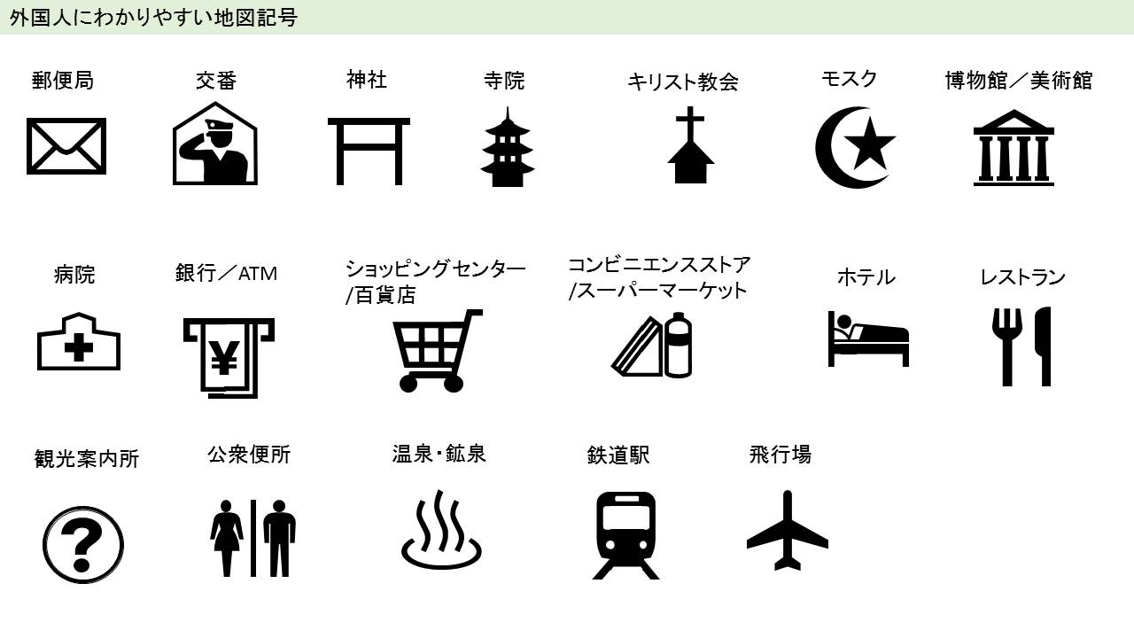 News Zero 櫻井キャスターのイチメンは 変わる地図記号 これまでの地図記号 は 外国人には 分かりづらい という声があることから 国土地理院が新たな記号の案を発表しました 交番や病院 寺など全部で１８種類 どう変わるのか イチメンで詳しく