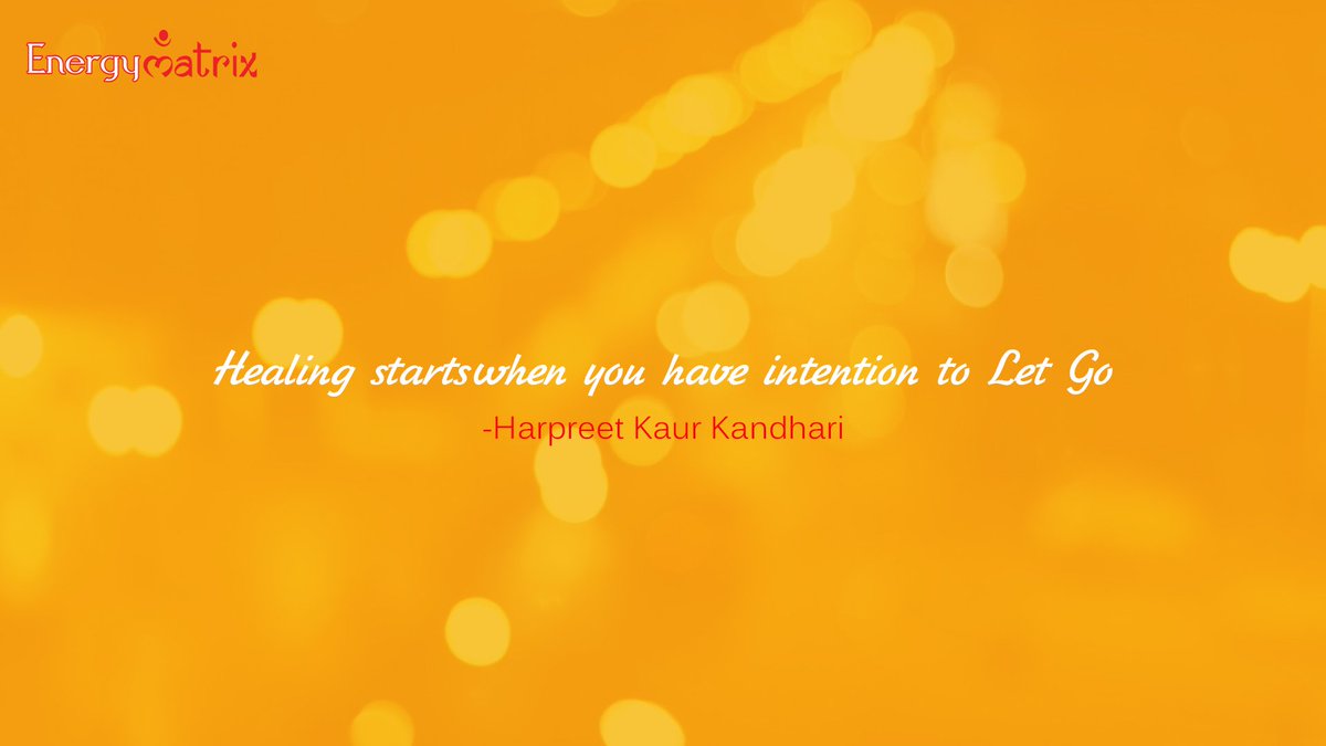 EnergyMatrix9's tweet image. Healing starts when you have intention to Let Go

#HarpreetKaurKandhari - #EnergyMatrix