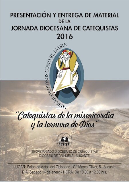 16 enero, presentación y entrega de material Jornada Diocesana de Catequistas en <a href="/Diocesisoa/">Diócesis Orihuela-Alicante</a> colegiosdiocesanosoa.es/2016/01/10/jor…