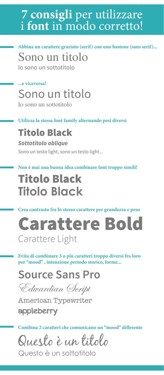 CopyandPress's tweet image. 7 #consigli utili per combinare i #font in modo corretto! #tipografia  #stampadigitale #grafica #comefareper