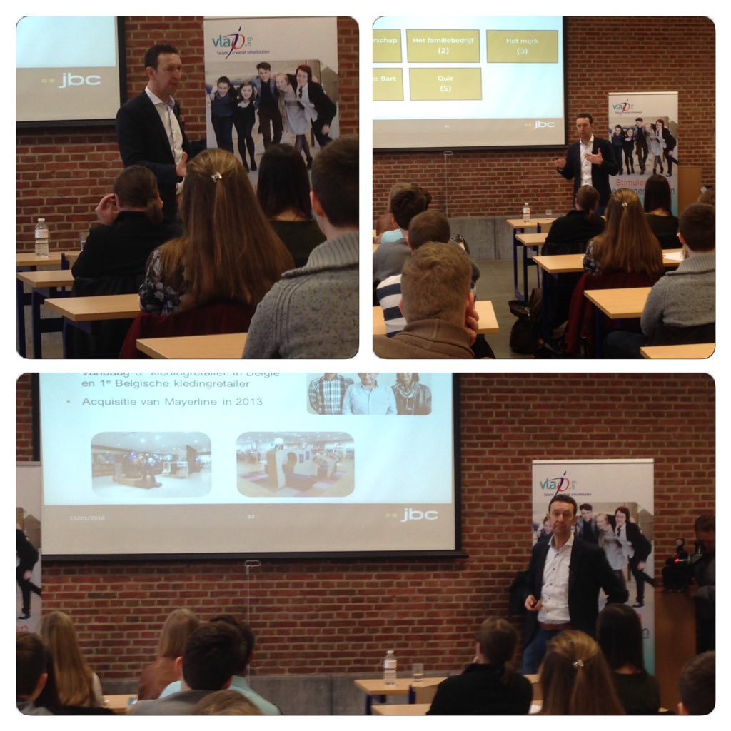 vkwlimburg's tweet photo. CEO @bart_claes van @jbcfashion trapt Ondernemers voor de Klas op gang in KA Tienen https://t.co/LOg9l1RyOC” @vlajovzw #OVDK