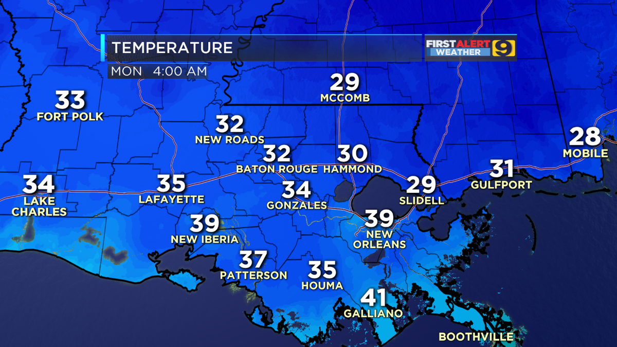 DianeWAFB's tweet photo. A COLD start to Inauguration Day Monday! Any warm-up today, what about sunshine? FIRST ALERT forecast, 4:30am ... https://t.co/s6EEboyiJO